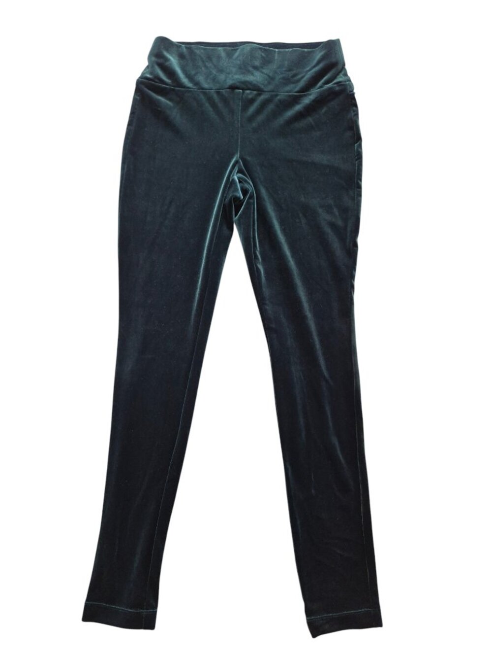Inc International Concepts Velvet Forest Green Leggings Size 2